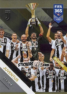 Sticker Juventus - FIFA 365: 2018-2019. Adrenalyn XL n. 177 - Panini
