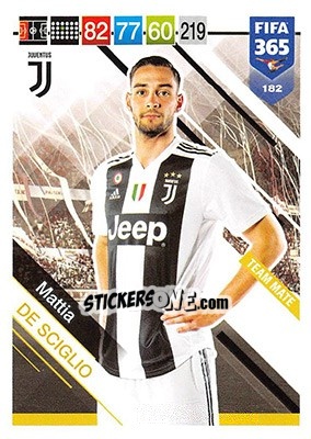 Sticker Mattia De Sciglio - FIFA 365: 2018-2019. Adrenalyn XL - Panini