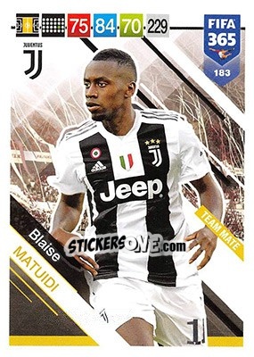 Sticker Blaise Matuidi - FIFA 365: 2018-2019. Adrenalyn XL n. 183 - Panini