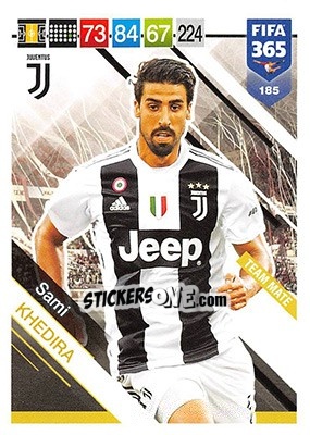 Sticker Sami Khedira - FIFA 365: 2018-2019. Adrenalyn XL n. 185 - Panini