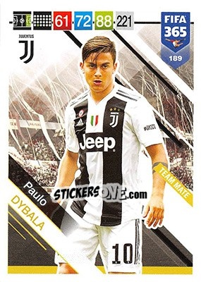 Sticker Paulo Dybala - FIFA 365: 2018-2019. Adrenalyn XL n. 189 - Panini