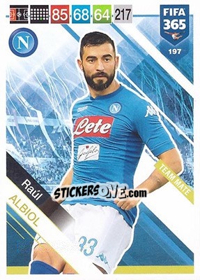 Sticker Raúl Albiol - FIFA 365: 2018-2019. Adrenalyn XL n. 197 - Panini