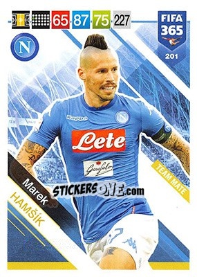 Cromo Marek Hamšík - FIFA 365: 2018-2019. Adrenalyn XL n. 201 - Panini