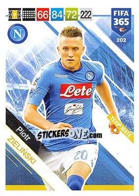Sticker Piotr Zieliński - FIFA 365: 2018-2019. Adrenalyn XL n. 202 - Panini