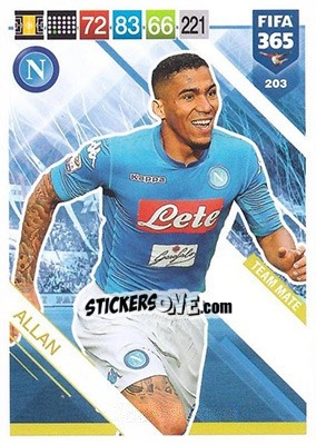 Sticker Allan - FIFA 365: 2018-2019. Adrenalyn XL n. 203 - Panini