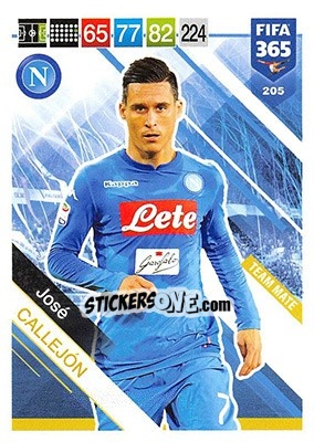 Sticker José Callejón - FIFA 365: 2018-2019. Adrenalyn XL n. 205 - Panini