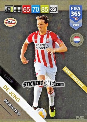 Sticker Luuk De Jong - FIFA 365: 2018-2019. Adrenalyn XL n. 209 - Panini
