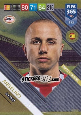 Sticker Angeliño - FIFA 365: 2018-2019. Adrenalyn XL n. 212 - Panini