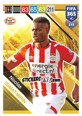 Sticker Nicolas Isimat-Mirin - FIFA 365: 2018-2019. Adrenalyn XL n. 215 - Panini