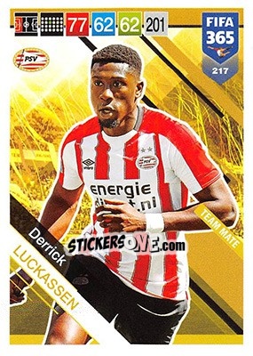Sticker Derrick Luckassen - FIFA 365: 2018-2019. Adrenalyn XL n. 217 - Panini