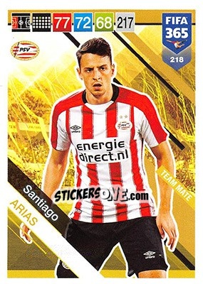 Sticker Santiago Arias - FIFA 365: 2018-2019. Adrenalyn XL n. 218 - Panini