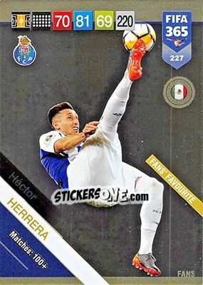 Sticker Héctor Herrera - FIFA 365: 2018-2019. Adrenalyn XL n. 227 - Panini