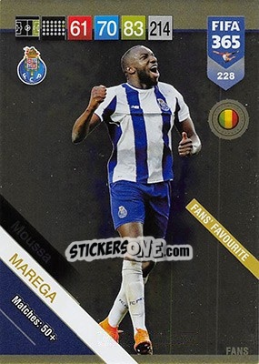 Sticker Moussa Marega - FIFA 365: 2018-2019. Adrenalyn XL n. 228 - Panini