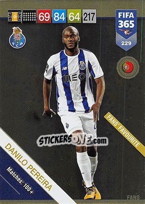Sticker Danilo Pereira - FIFA 365: 2018-2019. Adrenalyn XL n. 229 - Panini