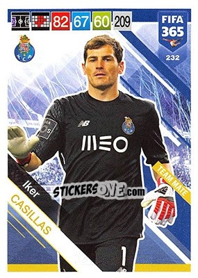 Sticker Iker Casillas - FIFA 365: 2018-2019. Adrenalyn XL n. 232 - Panini
