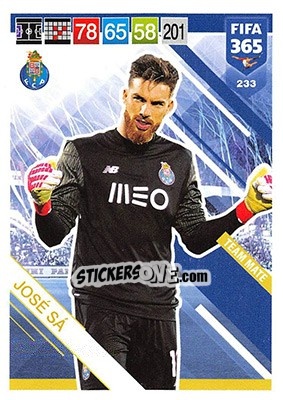 Sticker José Sá - FIFA 365: 2018-2019. Adrenalyn XL n. 233 - Panini