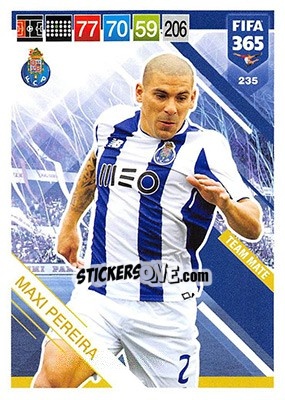Sticker Maxi Pereira - FIFA 365: 2018-2019. Adrenalyn XL n. 235 - Panini