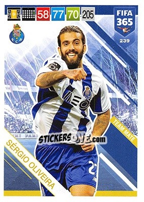 Sticker Sérgio Oliveira - FIFA 365: 2018-2019. Adrenalyn XL n. 239 - Panini