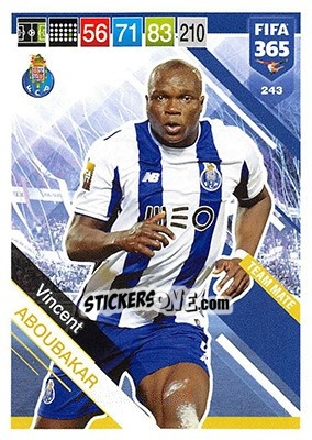 Sticker Vincent Aboubakar - FIFA 365: 2018-2019. Adrenalyn XL n. 243 - Panini