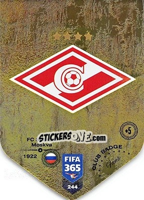 Sticker Club badge - FIFA 365: 2018-2019. Adrenalyn XL n. 244 - Panini