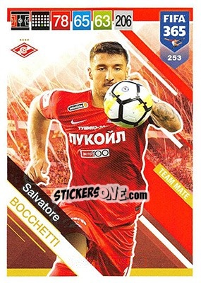 Sticker Salvatore Bocchetti - FIFA 365: 2018-2019. Adrenalyn XL n. 253 - Panini