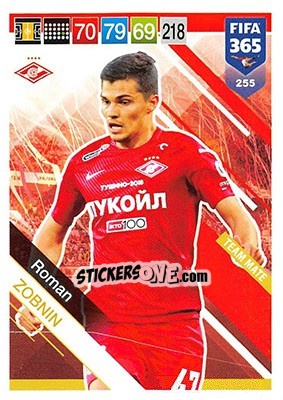 Sticker Roman Zobnin - FIFA 365: 2018-2019. Adrenalyn XL n. 255 - Panini