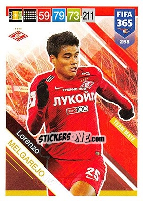 Sticker Lorenzo Melgarejo - FIFA 365: 2018-2019. Adrenalyn XL n. 258 - Panini
