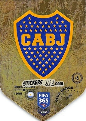 Sticker Club badge - FIFA 365: 2018-2019. Adrenalyn XL n. 262 - Panini