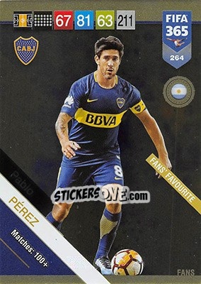 Sticker Pablo Pérez - FIFA 365: 2018-2019. Adrenalyn XL n. 264 - Panini
