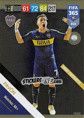 Sticker Cristian Pavón - FIFA 365: 2018-2019. Adrenalyn XL n. 265 - Panini