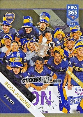 Sticker Boca Juniors - FIFA 365: 2018-2019. Adrenalyn XL n. 267 - Panini