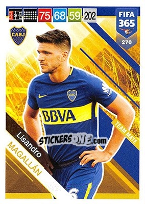 Sticker Lisandro Magallán - FIFA 365: 2018-2019. Adrenalyn XL n. 270 - Panini