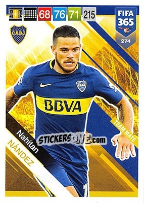 Sticker Nahitan Nández - FIFA 365: 2018-2019. Adrenalyn XL n. 274 - Panini