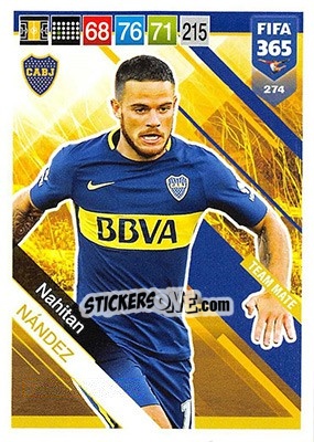 Cromo Nahitan Nández - FIFA 365: 2018-2019. Adrenalyn XL - Panini