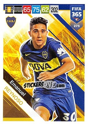 Sticker Emanuel Reynoso - FIFA 365: 2018-2019. Adrenalyn XL n. 275 - Panini
