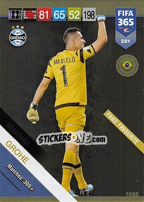 Sticker Marcelo Grohe - FIFA 365: 2018-2019. Adrenalyn XL n. 281 - Panini