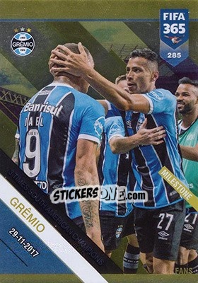 Sticker Grêmio - 3 Times South American Champions - FIFA 365: 2018-2019. Adrenalyn XL - Panini