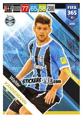 Sticker Walter Kannemann - FIFA 365: 2018-2019. Adrenalyn XL n. 286 - Panini