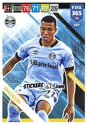 Sticker Madson - FIFA 365: 2018-2019. Adrenalyn XL n. 287 - Panini