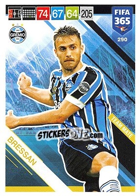 Sticker Bressan - FIFA 365: 2018-2019. Adrenalyn XL n. 290 - Panini
