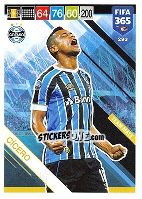 Sticker Cícero - FIFA 365: 2018-2019. Adrenalyn XL n. 293 - Panini