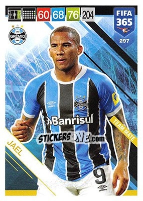 Sticker Jael - FIFA 365: 2018-2019. Adrenalyn XL n. 297 - Panini