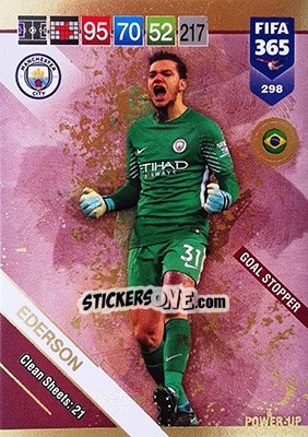 Sticker Ederson - FIFA 365: 2018-2019. Adrenalyn XL n. 298 - Panini