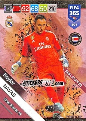 Sticker Keylor Navas - FIFA 365: 2018-2019. Adrenalyn XL n. 301 - Panini