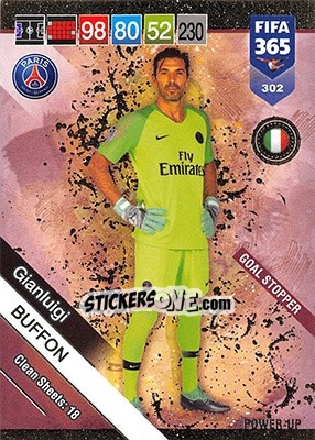 Sticker Gianluigi Buffon - FIFA 365: 2018-2019. Adrenalyn XL n. 302 - Panini