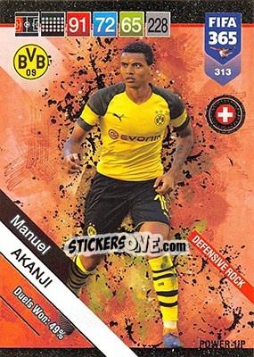 Sticker Manuel Akanji - FIFA 365: 2018-2019. Adrenalyn XL n. 313 - Panini