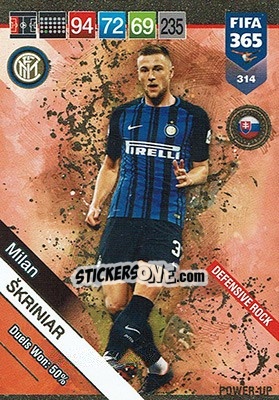Sticker Milan Škriniar - FIFA 365: 2018-2019. Adrenalyn XL n. 314 - Panini