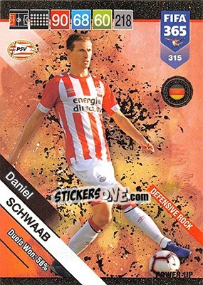 Sticker Daniel Schwaab - FIFA 365: 2018-2019. Adrenalyn XL n. 315 - Panini