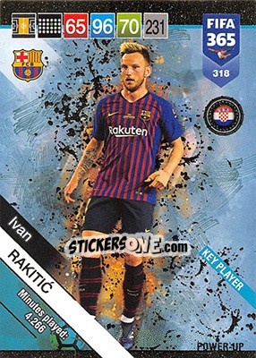 Sticker Ivan Rakitic - FIFA 365: 2018-2019. Adrenalyn XL n. 318 - Panini