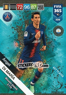 Sticker Ángel Di María - FIFA 365: 2018-2019. Adrenalyn XL - Panini
